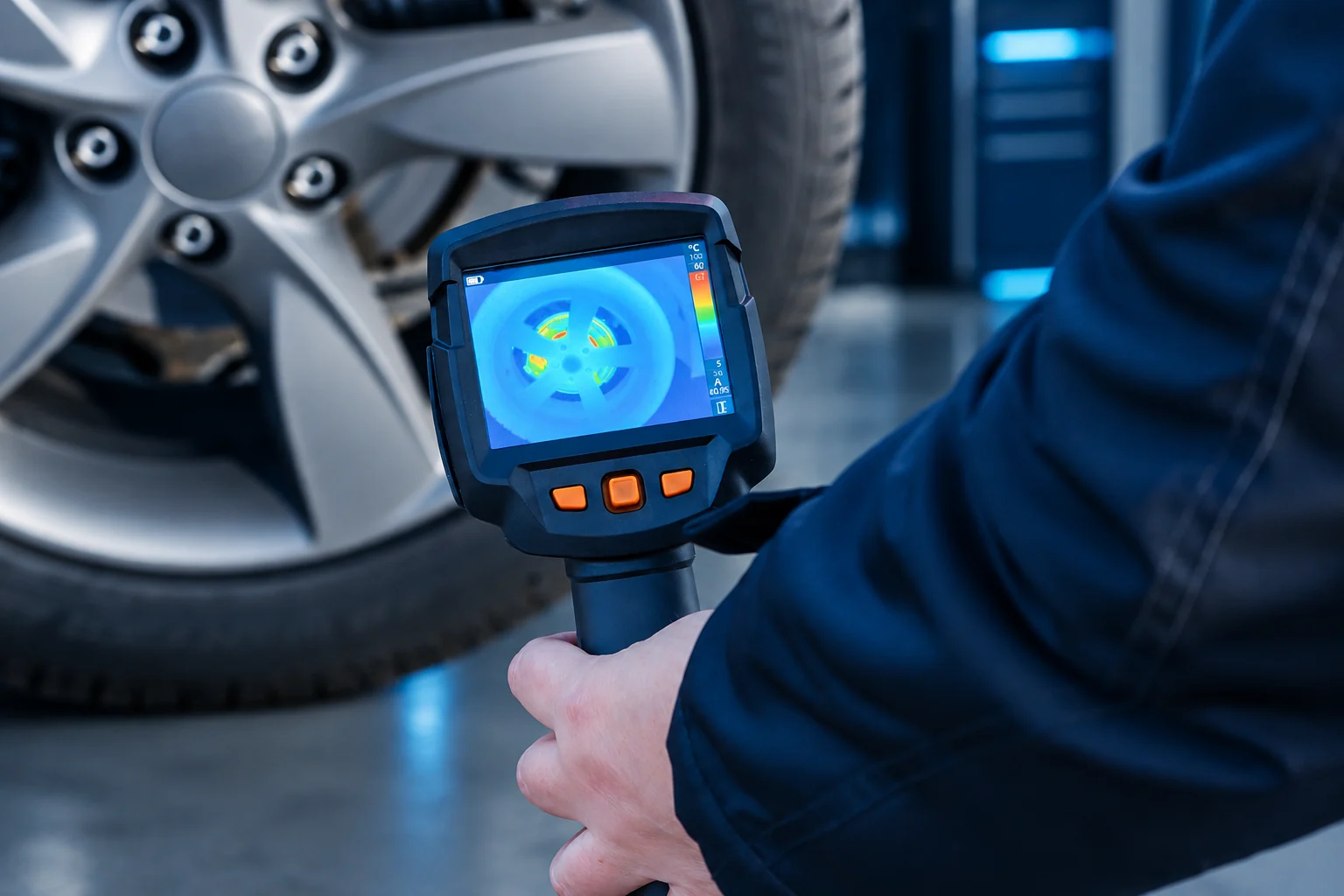 Symbolbild: Thermographie am Fahrzeug
